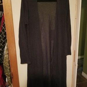 Thin blue long sweater